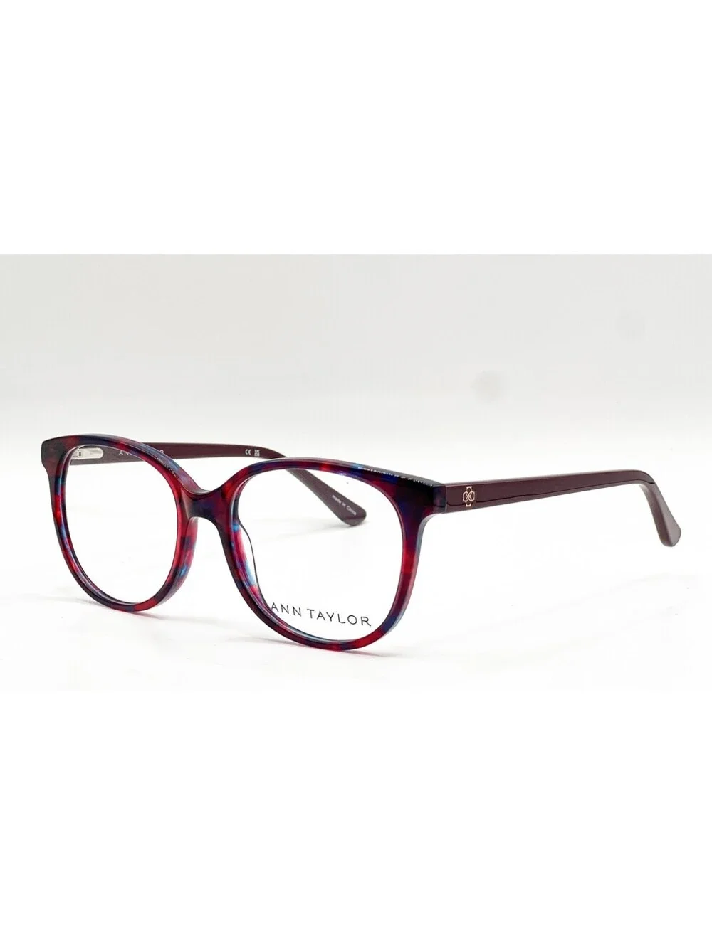 Ann Taylor At328 C04 Mulberry Marble Authentic Eyeglasses 53-17-135